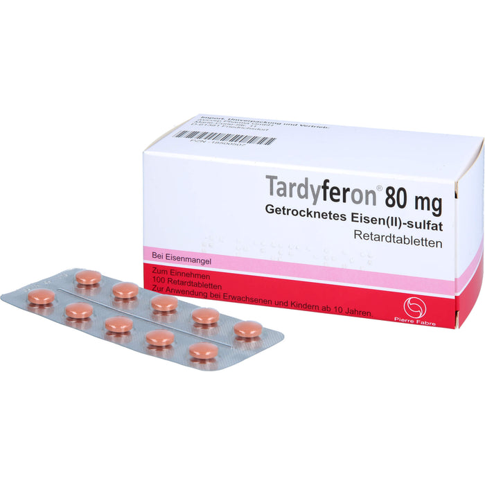 Tardyferon Depot-Eisen(II)-sulfat 80 mg axicorp Retardtabletten, 100 St RET