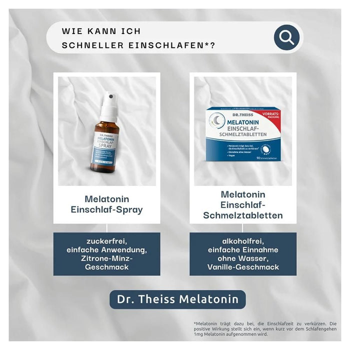 DR. THEISS Melatonin Einschlaf-Schmelztabletten, 90 St. Tabletten