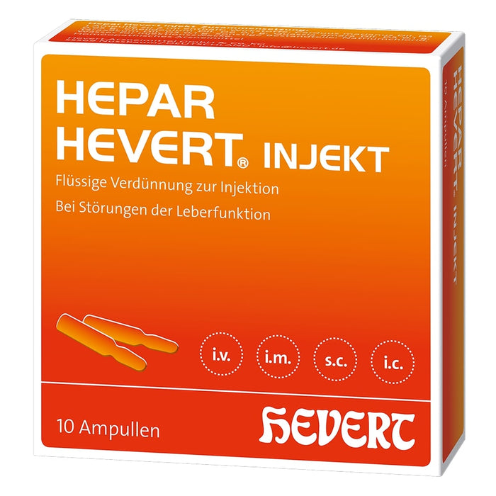 Hepar Hevert Injekt N, 10 St AMP