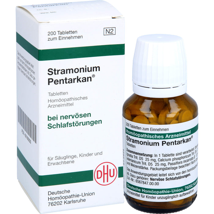 DHU Stramonium Pentarkan Tabletten bei nervösen Schlafstörungen, 200 pcs. Tablets