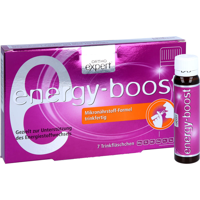 Orthoexpert energy-boost Trinkfläschchen gezielt zur Unterstützung des Energiestoffwechsels, 7 pcs. Ampoules