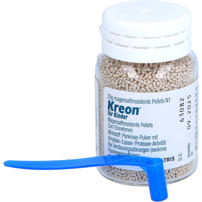 Kreon für Kinder, Magensaftresistente Pellets, 20 g Powder