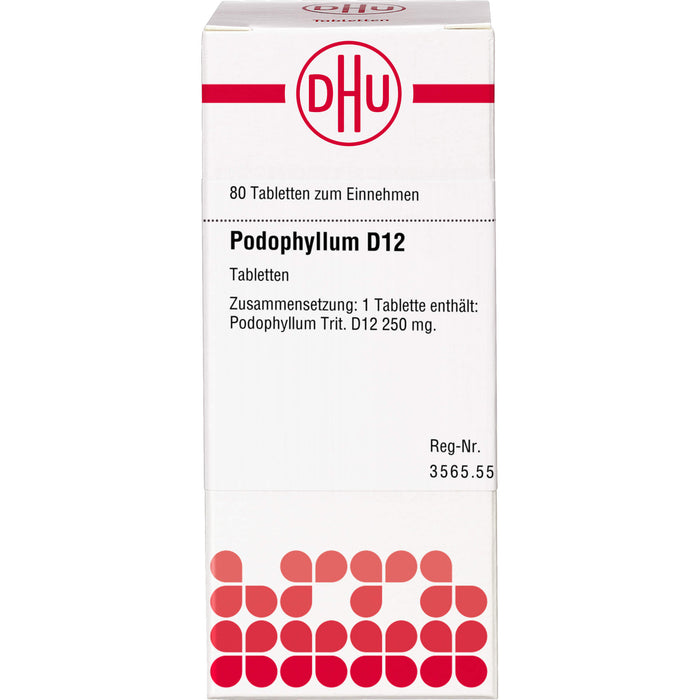 Podophyllum D12 DHU Tabletten, 80 St TAB