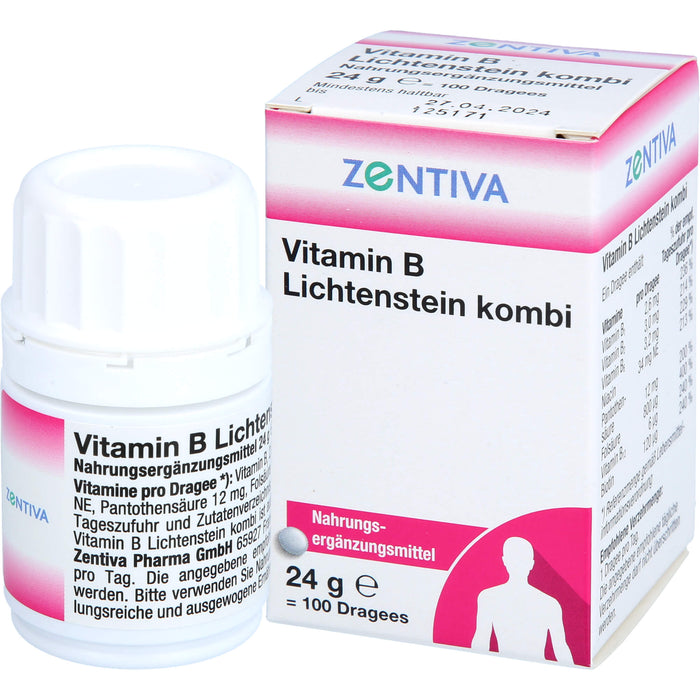 Vitamin B Lichtenstein kombi Dragees, 100 St. Tabletten