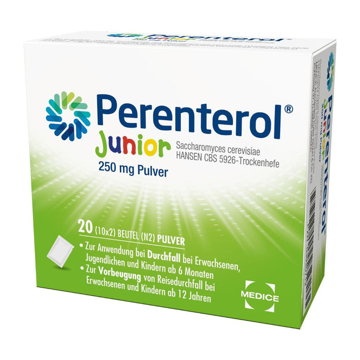 Perenterol Junior 250 mg Pulver bei Durchfall, 20 pc Sachets