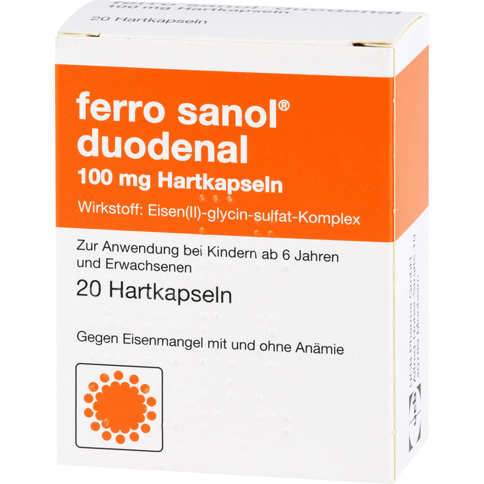 ferro sanol duodenal Kapseln gegen Eisenmangel, 20 pcs. Capsules