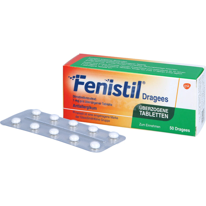 Fenistil kohlpharma Dragees bei Allergien, 50 pcs. Tablets