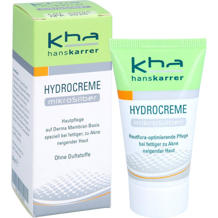 Hans Karrer Hydrocreme Mikrosilber bei normaler bis fettiger Haut, 30 ml Cream