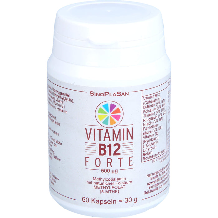 SinoPlaSan Vitamin B12 Forte 500 ug, 60 St. Kapseln