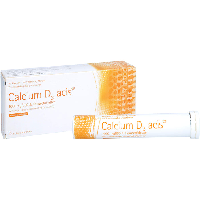 Calcium D3 acis 1000 mg/880 I.E., Brausetabletten, 40 St BTA