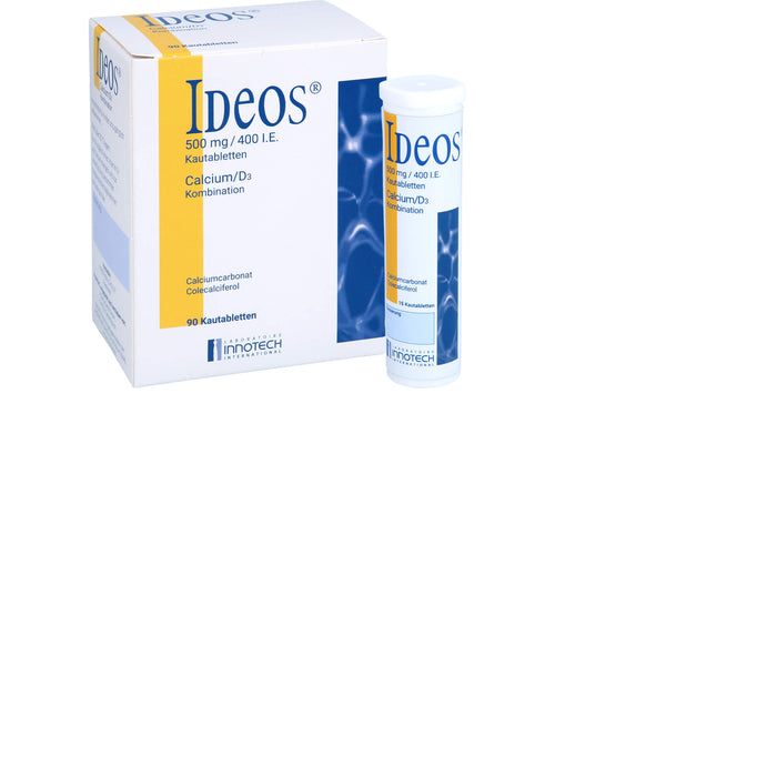 IDEOS 500 mg / 400 I.E. Kautabletten, 90 St. Tabletten