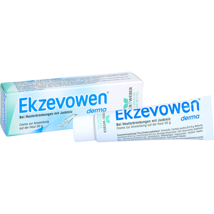 Ekzevowen derma Creme bei Hauterkrankungen mit Juckreiz, 30 g Crème