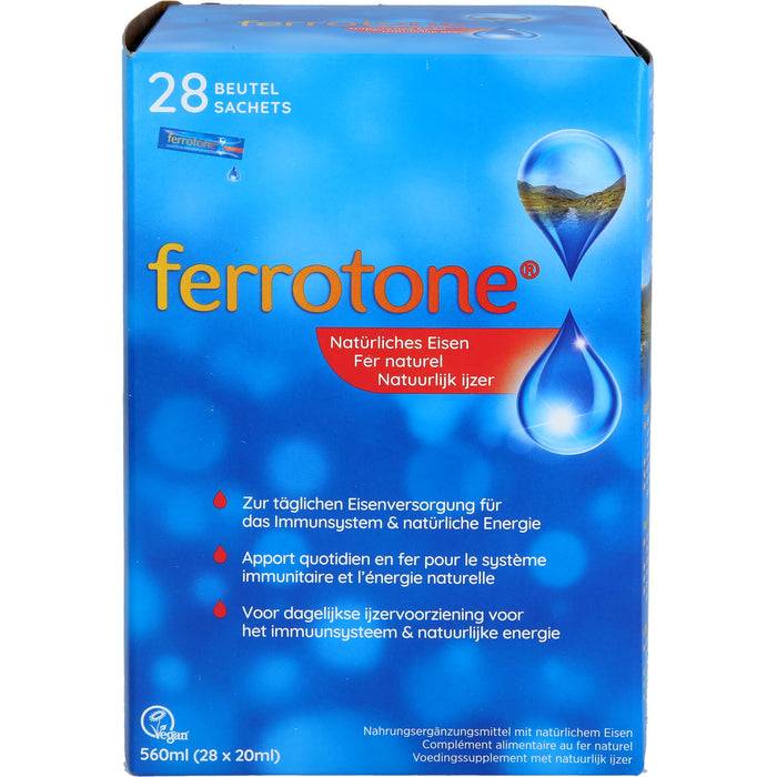 Ferrotone Natürliches Eisen, 28X20 ml BEU