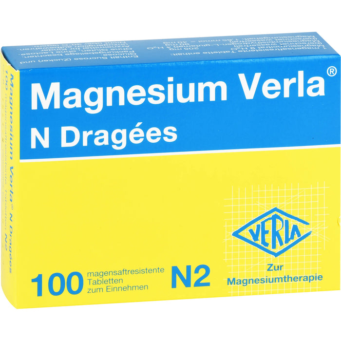 Magnesium Verla N Dragees, 100 pc Tablettes