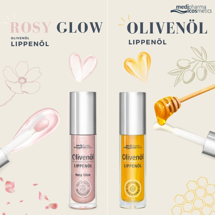 Olivenöl Lippenöl Rosy Glow, 4 ml, 4 ml Öl