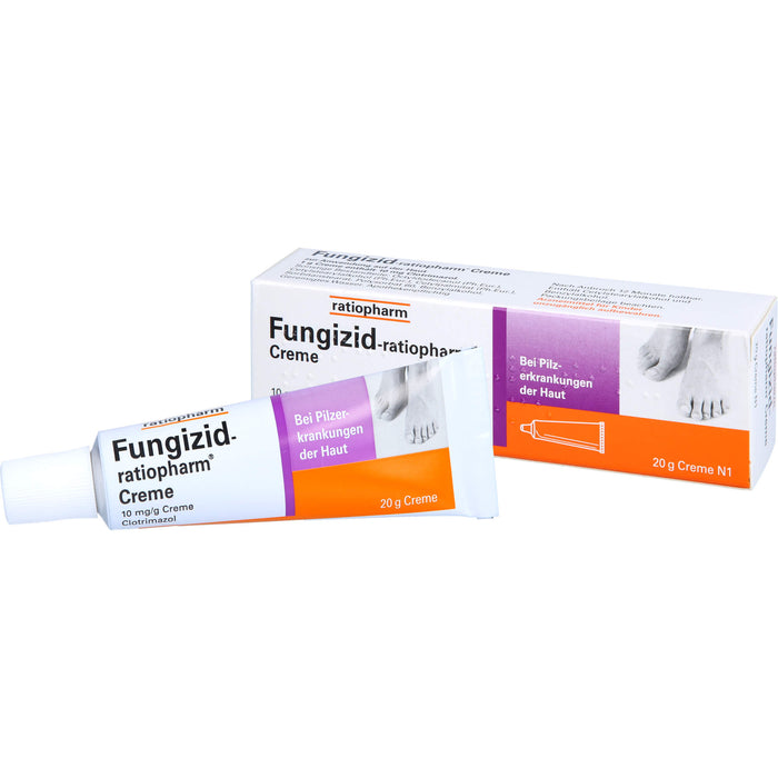 Fungizid-ratiopharm Creme bei Pilzerkrankungen der Haut, 20 g Cream