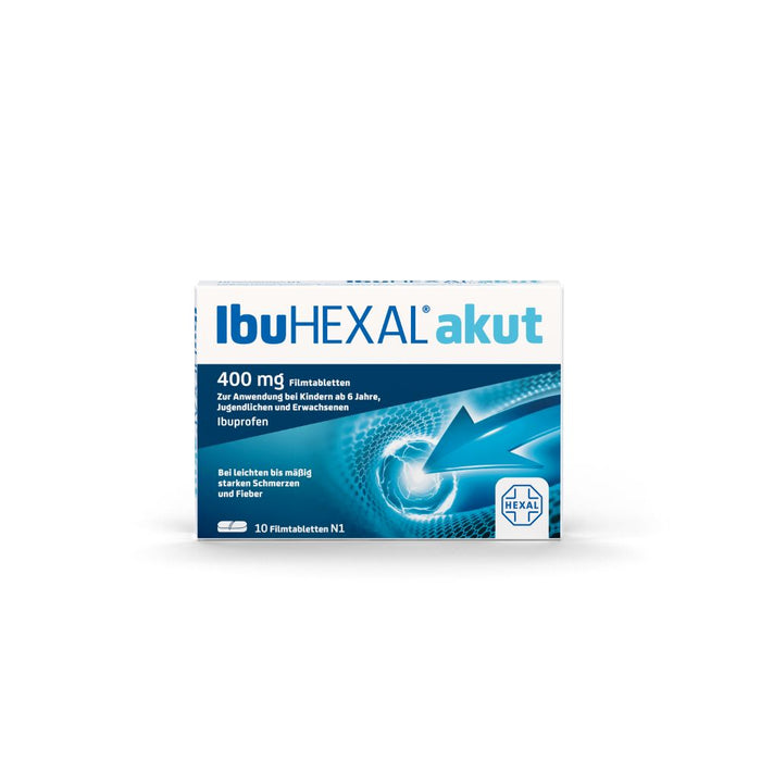 IbuHEXAL akut 400 mg, 10 pcs. Tablets