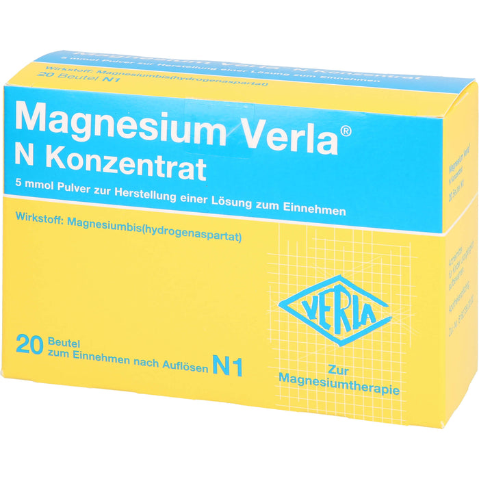 Magnesium Verla N Konzentrat Pulver, 20 pc Sachets