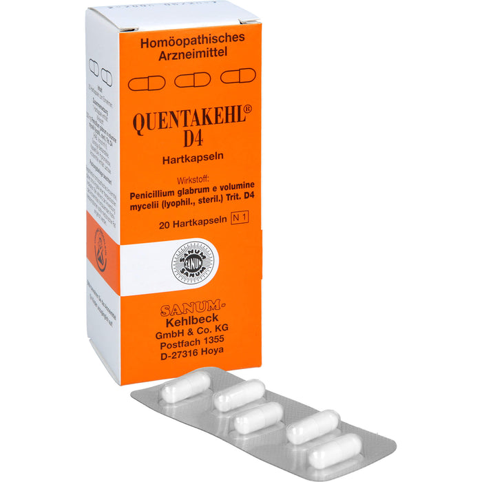 QUENTAKEHL D4 Hartkapseln zum Einnehmen, 20 pcs. Capsules