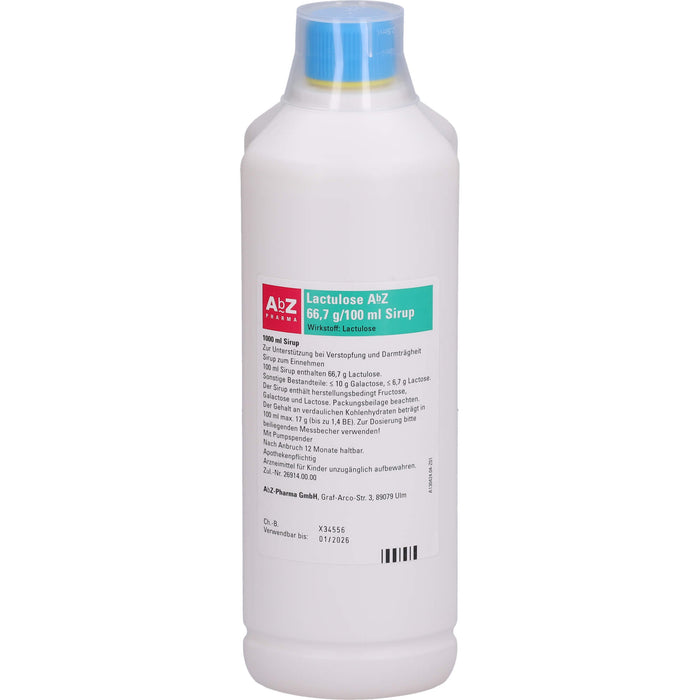 Lactulose AbZ 66,7 g/100 ml Sirup, 1000 ml SIR