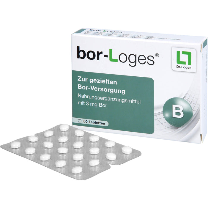 bor-Loges Tabletten zur gezielten Bor-Versorgung, 60 pcs. Tablets