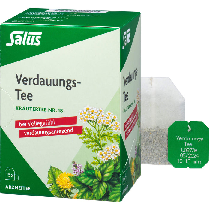 Salus Verdauungs-Tee Kräutertee Nr. 18, 15 pc Sac filtrant