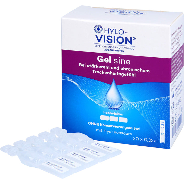 Hylo-Vision Gel sine Augentropfen, 20 pc Ampoules