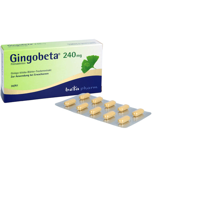 Gingobeta 240 mg Filmtabletten, 30 St FTA