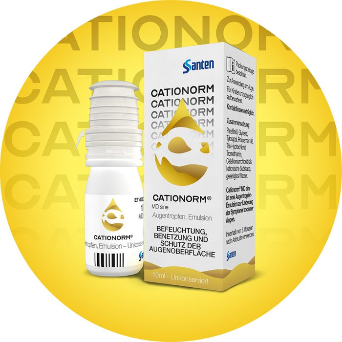 CATIONORM Augentropfen - Schutz bei Trockenen und/oder tränenden Trockenen Augen, 10 ml Lösung