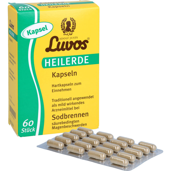 Luvos Heilerde Kapseln bei Sodbrennen, 60 pc Capsules