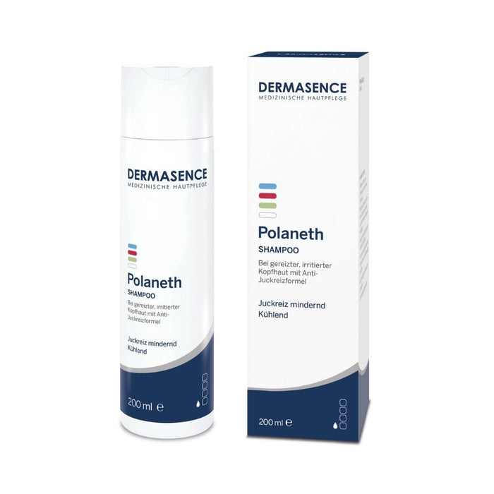 DERMASENCE Polaneth Shampoo bei gereizter, irritierter und juckender Kopfhaut, 200 ml Shampoo