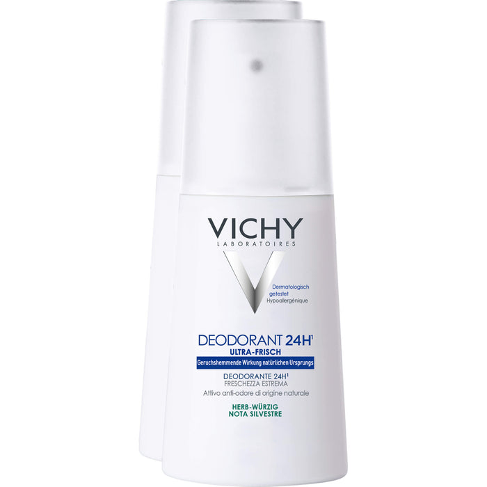 Vichy Deo Pumpzerstäuber herb Doppelpack 2 OP, 2X100 ml XDS