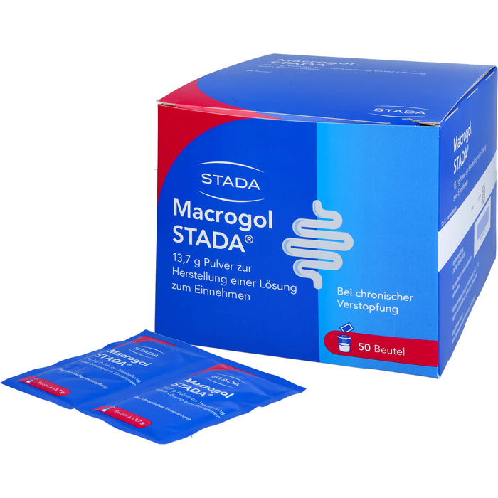 Macrogol STADA Pulver bei Verstopfung, 50 pc Sachets