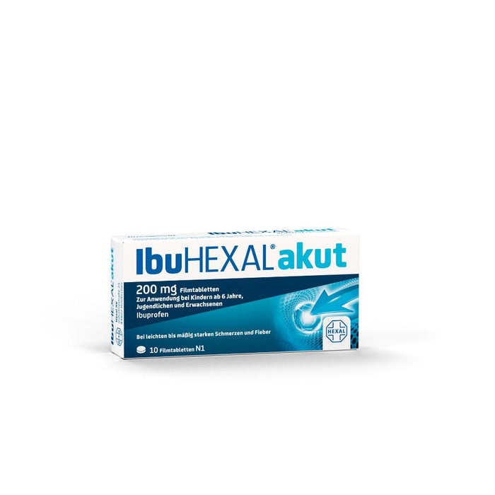 IbuHEXAL akut 200 mg, 10 pcs. Tablets