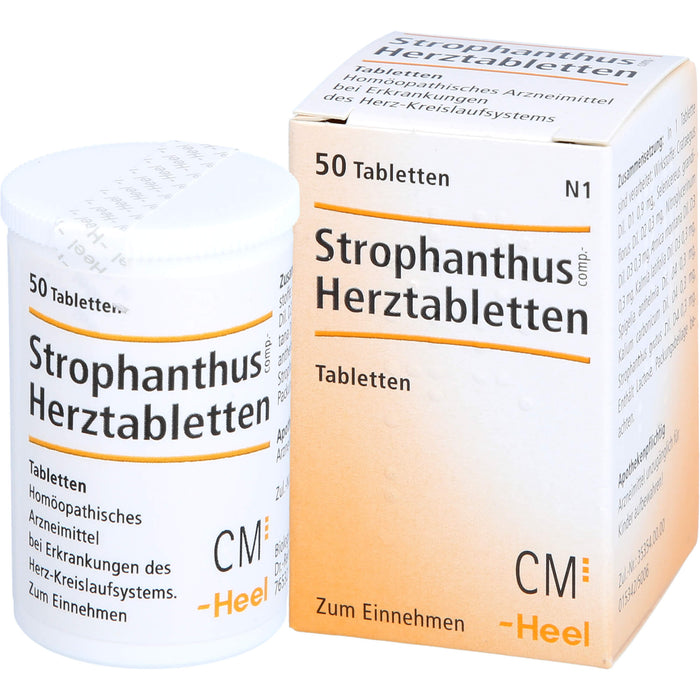 Strophantus comp. Herztabletten Heel, 50 pc Tablettes