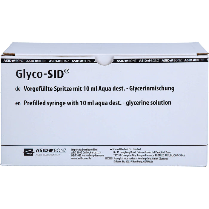 GLYCO-SID vorgef. Spritze m.10%iger Glycerinlösung, 10 St SRI