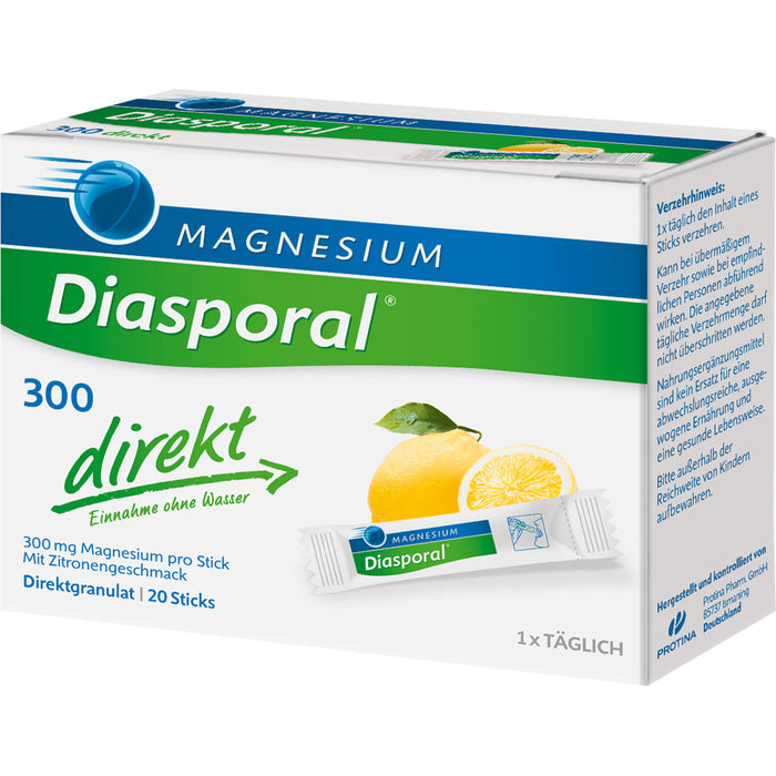 Diasporal 300 direkt Magnesium Granulat Sticks, 20 pcs. Sachets