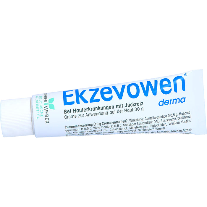 Ekzevowen derma Creme bei Hauterkrankungen mit Juckreiz, 30 g Creme