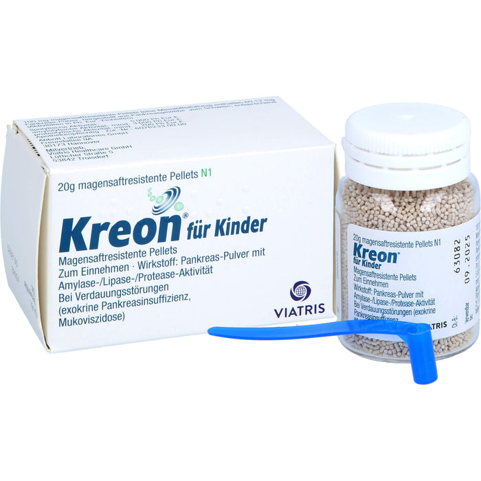 Kreon für Kinder, Magensaftresistente Pellets, 20 g Poudre