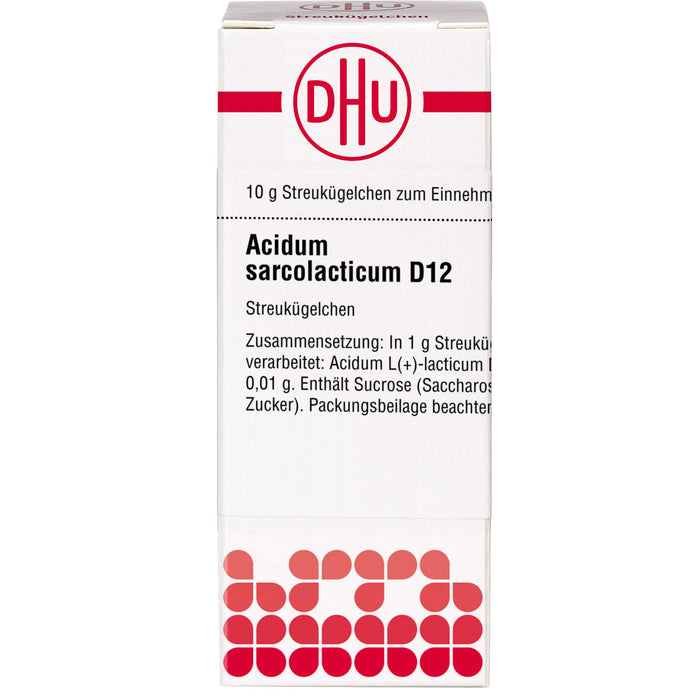 Acidum sarcolacticum D12 DHU Globuli, 10 g GLO