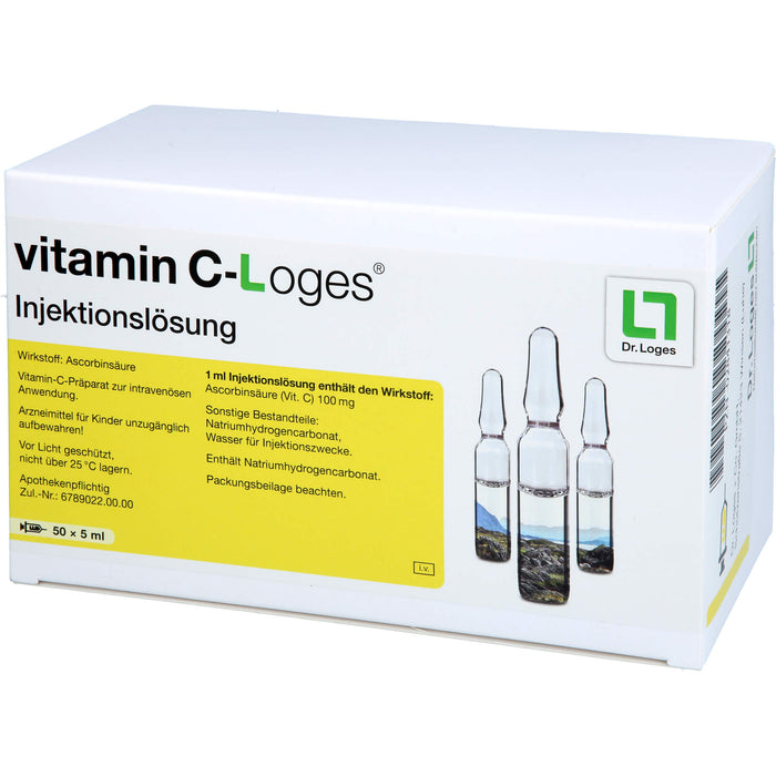 Vitamin C-Loges Injektionslösung, 50 St. Ampullen